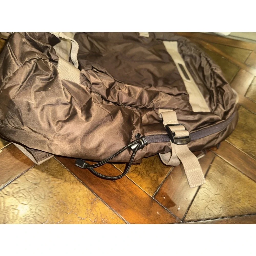 Vintage DC Shoes Skating Backpack Hiking‎ Skateboard Brown Tan Y2K